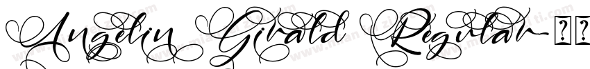 Angelin Girald Regular字体转换